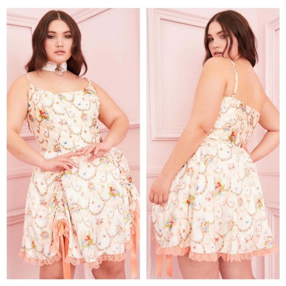 Sugar Thrillz Plus Lush Opulence Corset Dress Whimsical